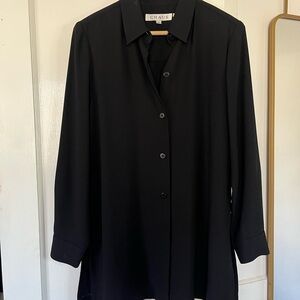 Chaus Vintage Classic Black Blouse